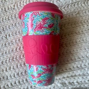 NWT - 2 Lily Pulitzer 16 oz. Travel Mugs - Great Christmas Gift!